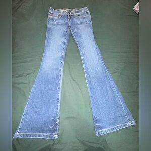 Genetic Denim Womens 26 Flare Medium Wash Mid Rise